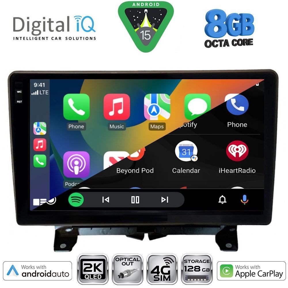 DIGITAL IQ BXK 20332_CPAA (9inc) MULTIMEDIA TABLET for LAND ROVER DISCOVERY 3 - RANGE ROVER SPORT mod. 2004-2009 - DIGITAL IQ BXK 20332_CPAA