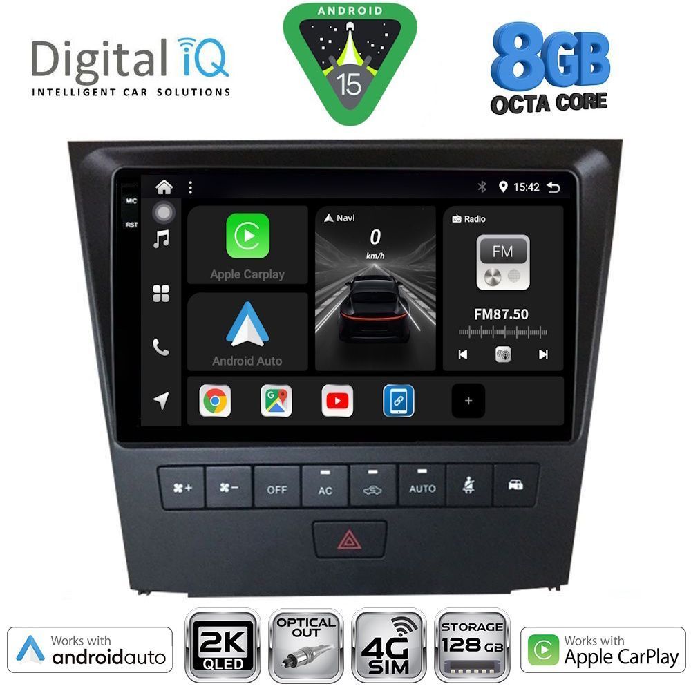 DIGITAL IQ BXK 20341_CPAA (9inc) MULTIMEDIA TABLET for LEXUS GS mod. 2004-2011 - DIGITAL IQ BXK 20341_CPAA