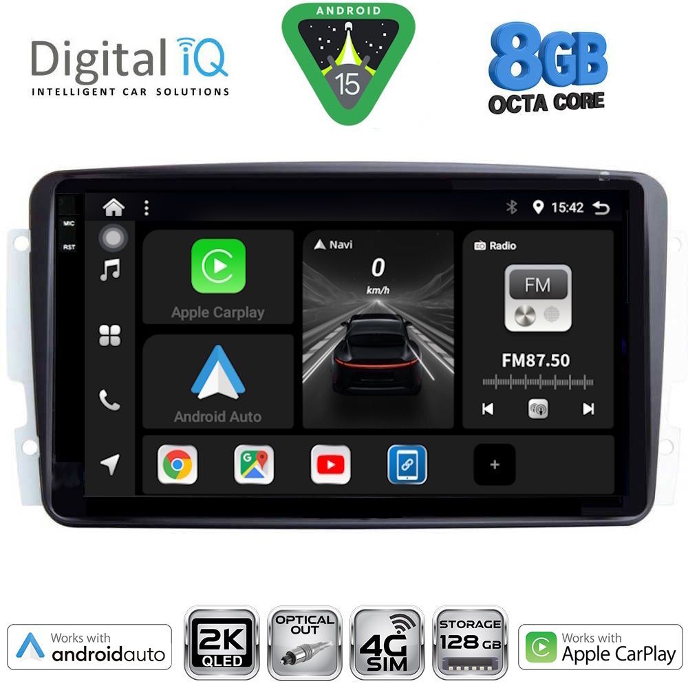 DIGITAL IQ BXK 20401_CPAA (9inc) MULTIMEDIA TABLET for MERCEDES CLK (W209) mod. 2000-2004 - DIGITAL IQ BXK 20401_CPAA