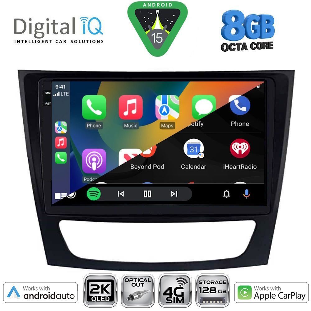 DIGITAL IQ BXK 20408_CPAA (9inc) MULTIMEDIA TABLET for MERCEDES E (W211) – CLS (W219) mod. 2003-2009 - DIGITAL IQ BXK 20408_CPAA