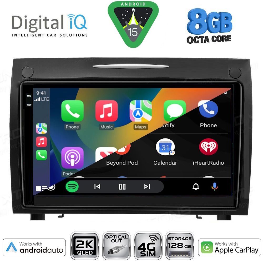 DIGITAL IQ BXK 20419_CPAA (9inc) MULTIMEDIA TABLET for MERCEDES SLK R171 mod. 2004-2010 - DIGITAL IQ BXK 20419_CPAA