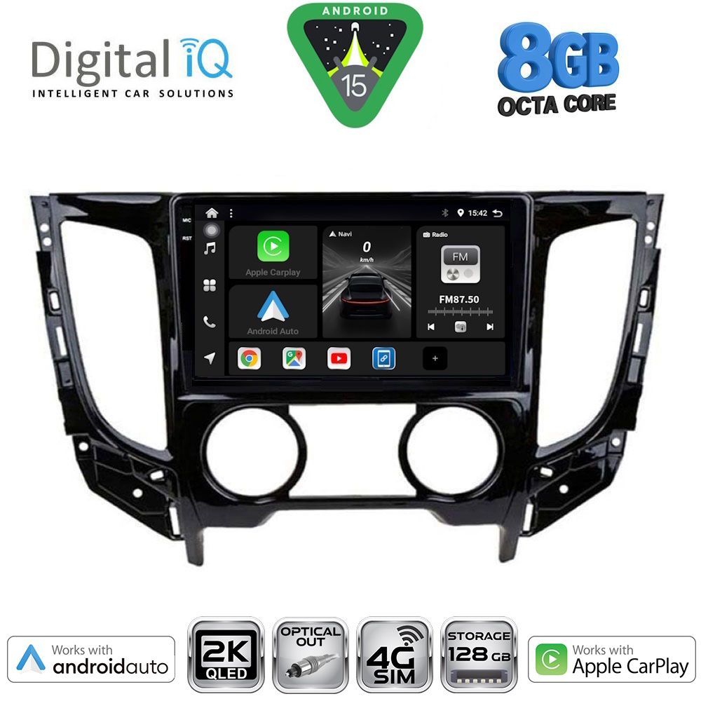 DIGITAL IQ BXK 20437_CPAA A/C (9inc) MULTIMEDIA TABLET for MITSUBISHI L200 mod. 2015> με A/C