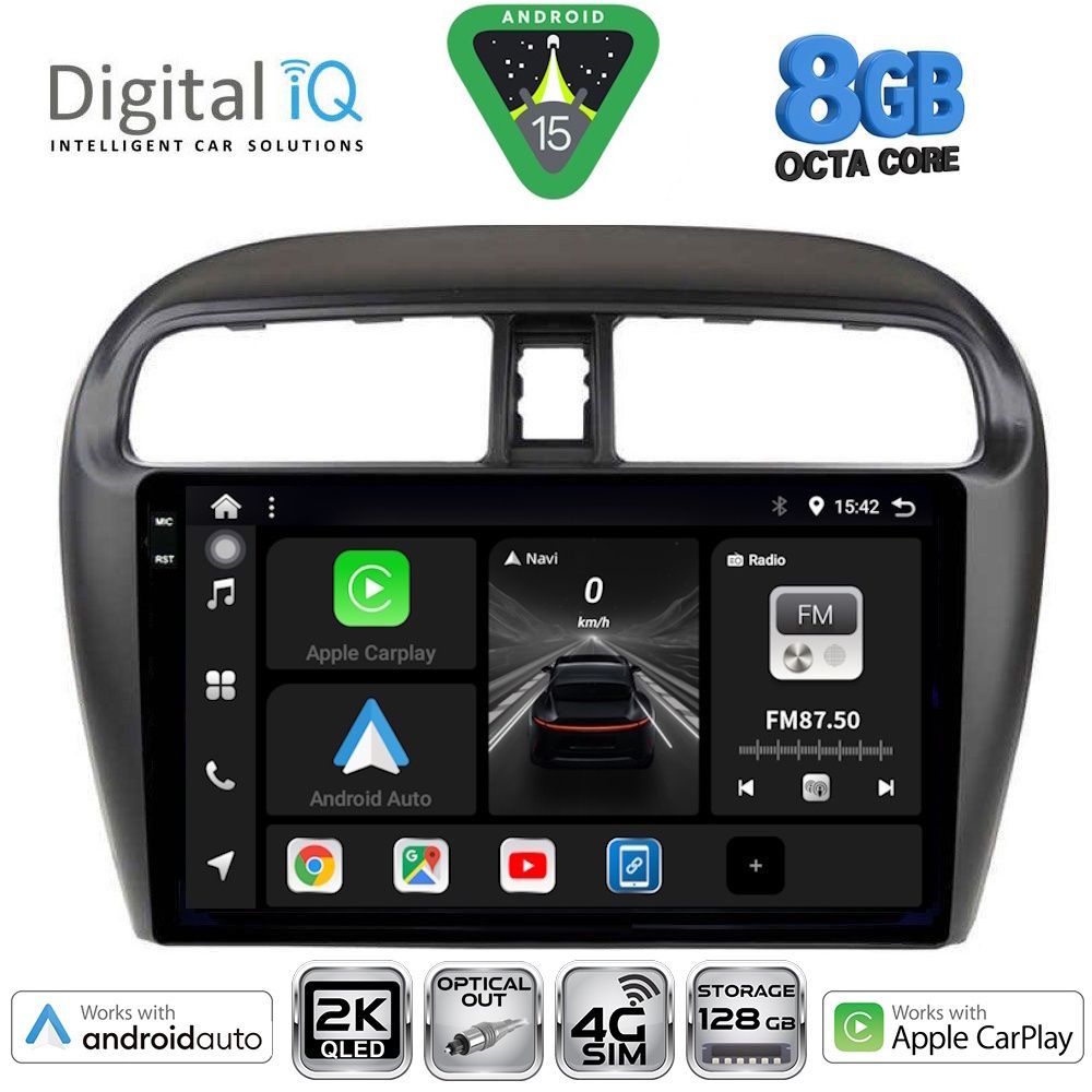DIGITAL IQ BXK 20448_CPAA (9inc) MULTIMEDIA TABLET for MITSUBISHI SPACESTAR mod. 2013-2020 - DIGITAL IQ BXK 20448_CPAA