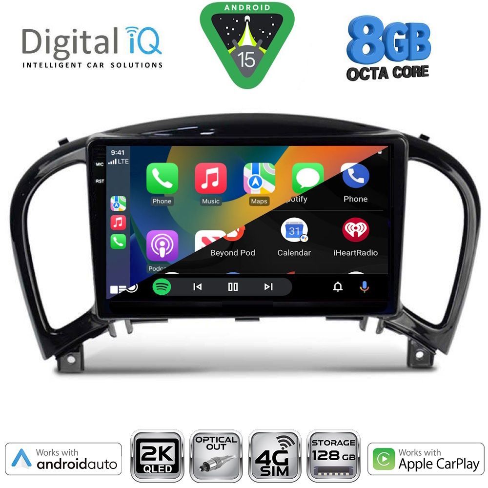 DIGITAL IQ BXK 20452_CPAA (9inc) MULTIMEDIA TABLET for NISSAN JUKE mod. 2009-2020 - DIGITAL IQ BXK 20452_CPAA