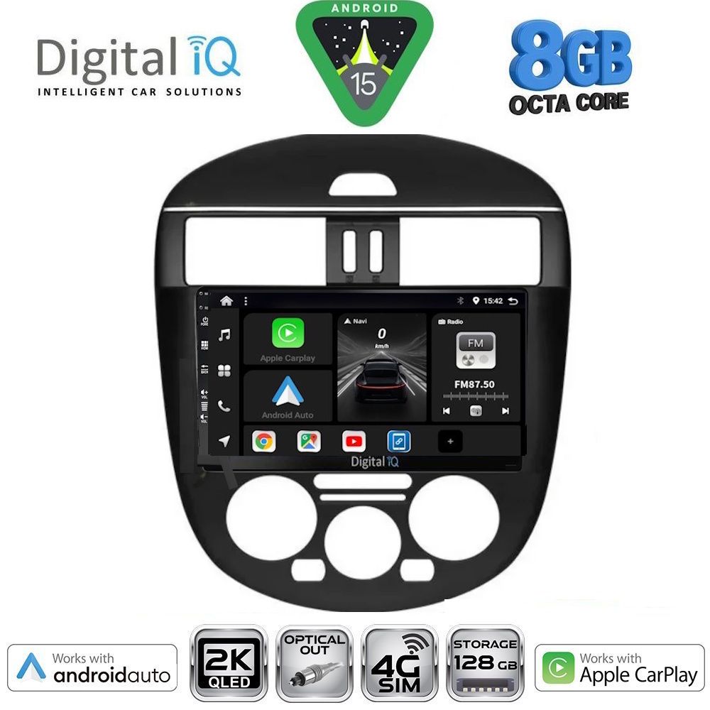 DIGITAL IQ BXK 20465AC_CPAA (9inc) MULTIMEDIA TABLET for NISSAN TIIDA mod. 2013-2023 with A/C - DIGITAL IQ BXK 20465AC_CPAA