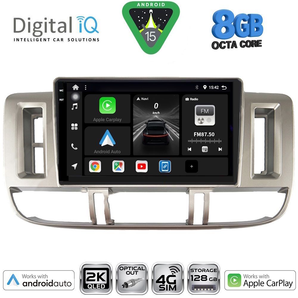 DIGITAL IQ BXK 20474_CPAA (9inc) MULTIMEDIA TABLET for NISSAN XTRAIL mod. 2000-2004 - DIGITAL IQ BXK 20474_CPAA