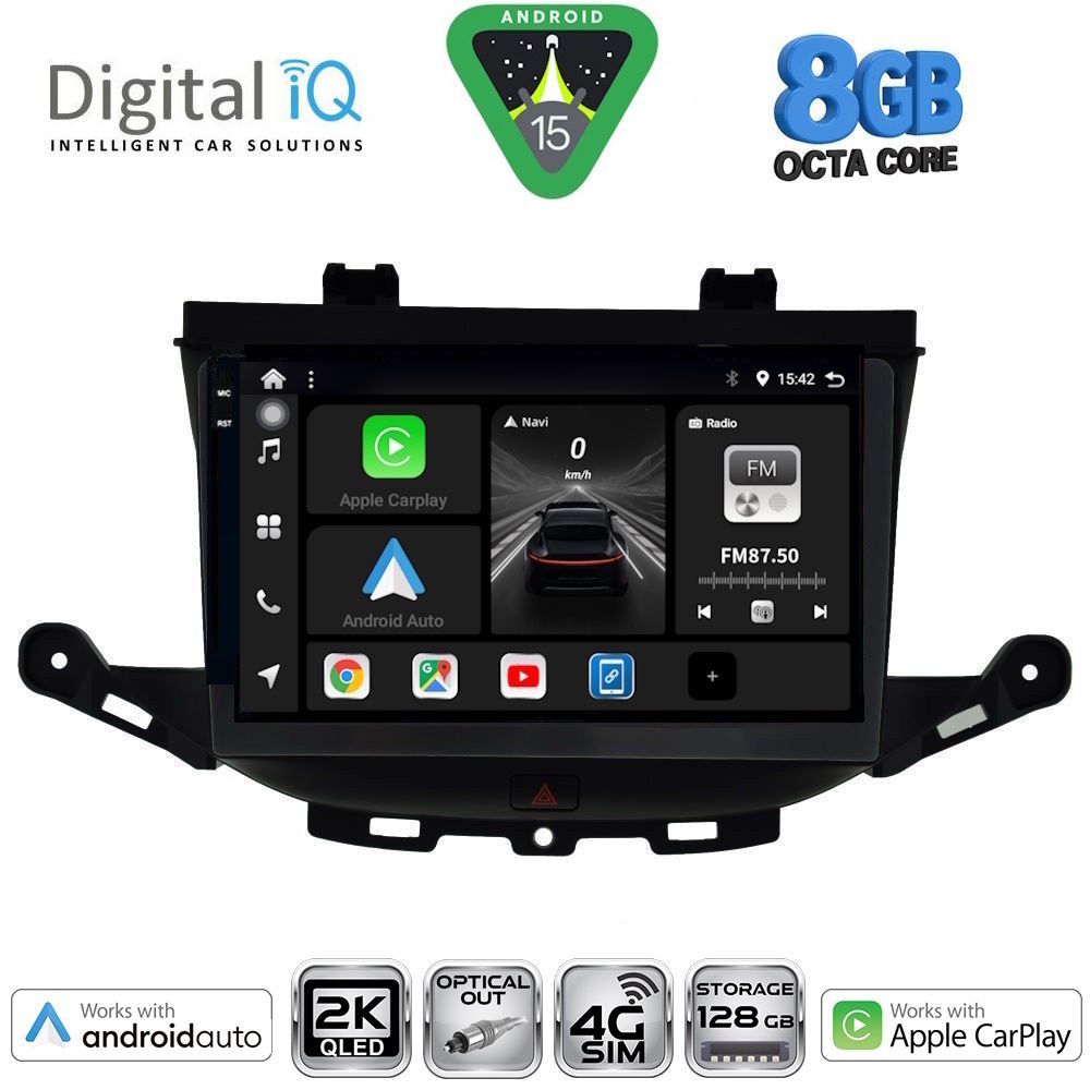 DIGITAL IQ BXK 20483_CPAA (9inc) MULTIMEDIA TABLET for OPEL ASTRA K mod. 2015-2022 - DIGITAL IQ BXK 20483_CPAA