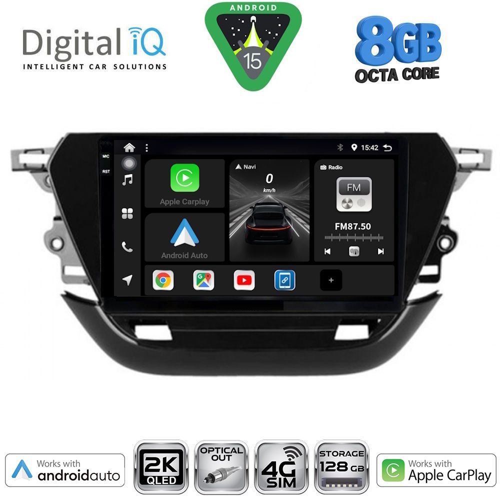 DIGITAL IQ BXK 20487_CPAA (9inc) MULTIMEDIA TABLET for OPEL CORSA F mod. 2019-2024 - DIGITAL IQ BXK 20487_CPAA