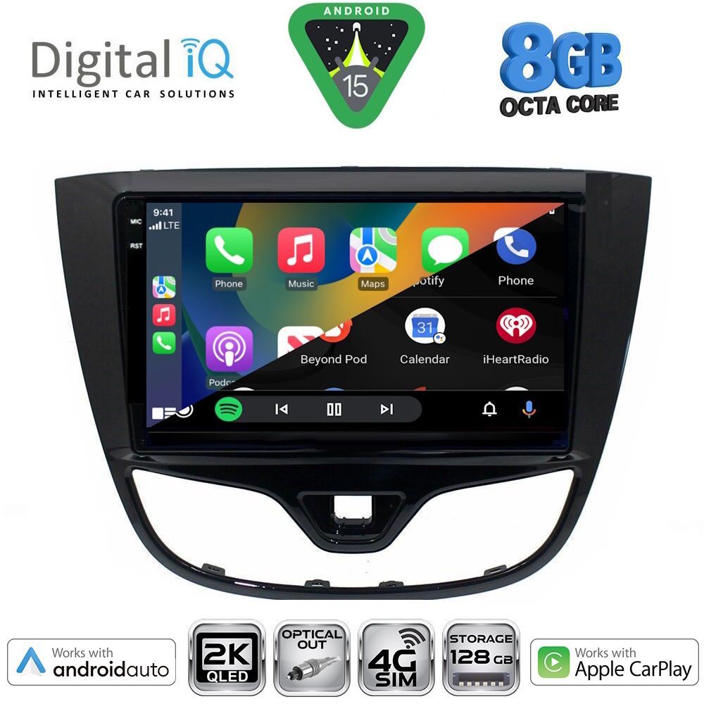 DIGITAL IQ BXK 20489_CPAA (10inc) MULTIMEDIA TABLET for OPEL KARL mod. 2014-2019 - DIGITAL IQ BXK 20489_CPAA