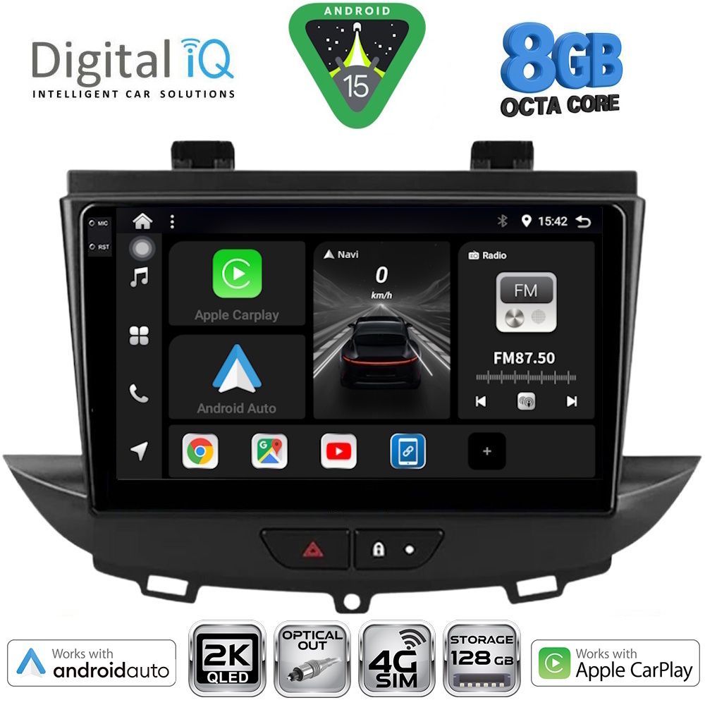 DIGITAL IQ BXK 20490_CPAA (9inc) MULTIMEDIA TABLET for OPEL CROSSLAND – GRANDLAND mod. 2017-2025 - DIGITAL IQ BXK 20490_CPAA