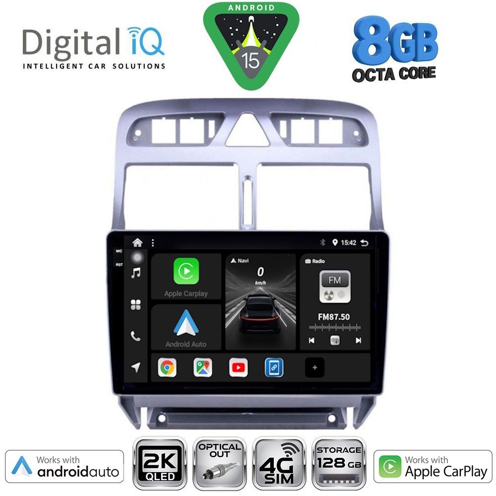 DIGITAL IQ BXK 20512_CPAA (9inc) MULTIMEDIA TABLET for PEUGEOT 307 mod. 2001-2008 - DIGITAL IQ BXK 20512_CPAA