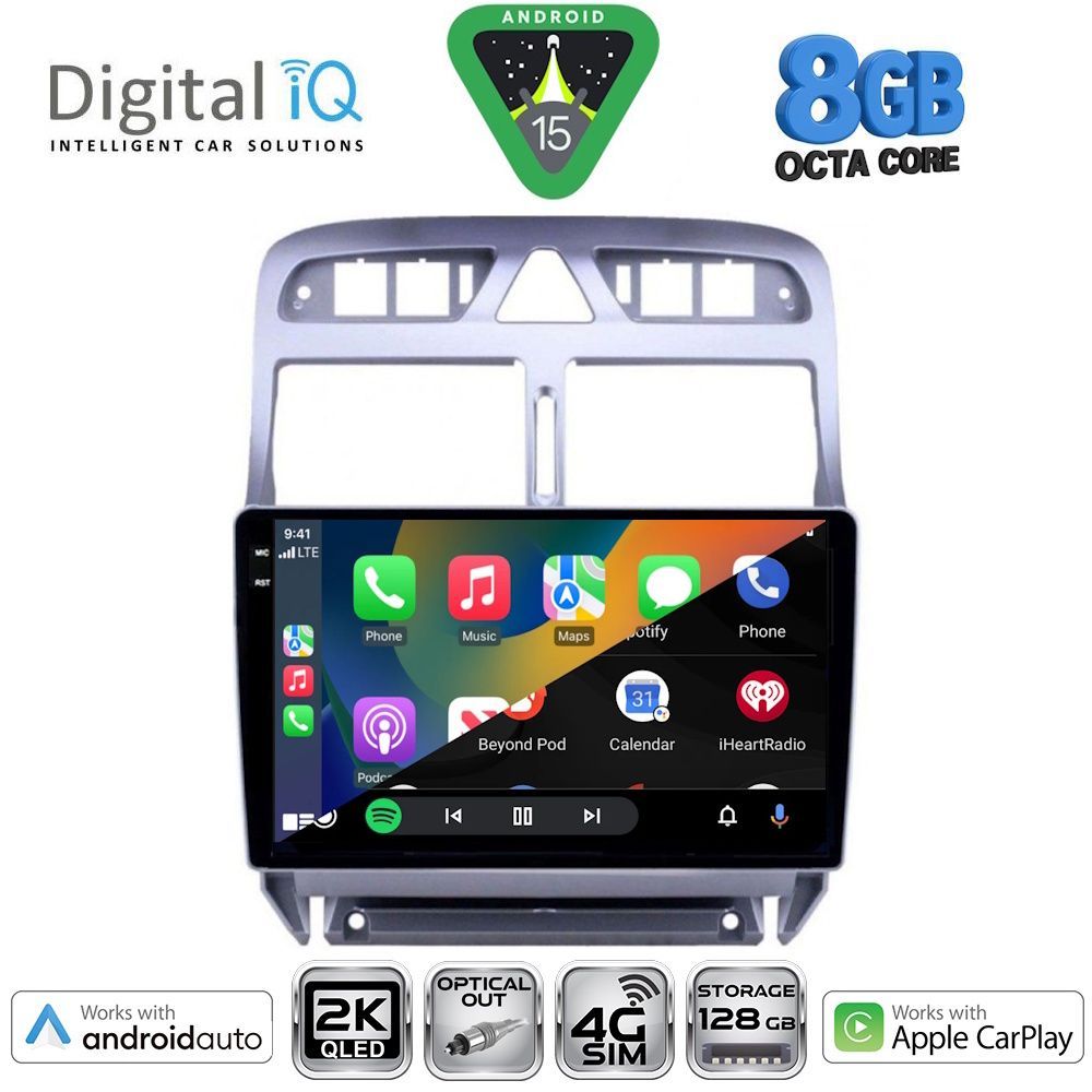 DIGITAL IQ BXK 20512_CPAA (9inc) MULTIMEDIA TABLET for PEUGEOT 307 mod. 2001-2008 - DIGITAL IQ BXK 20512_CPAA