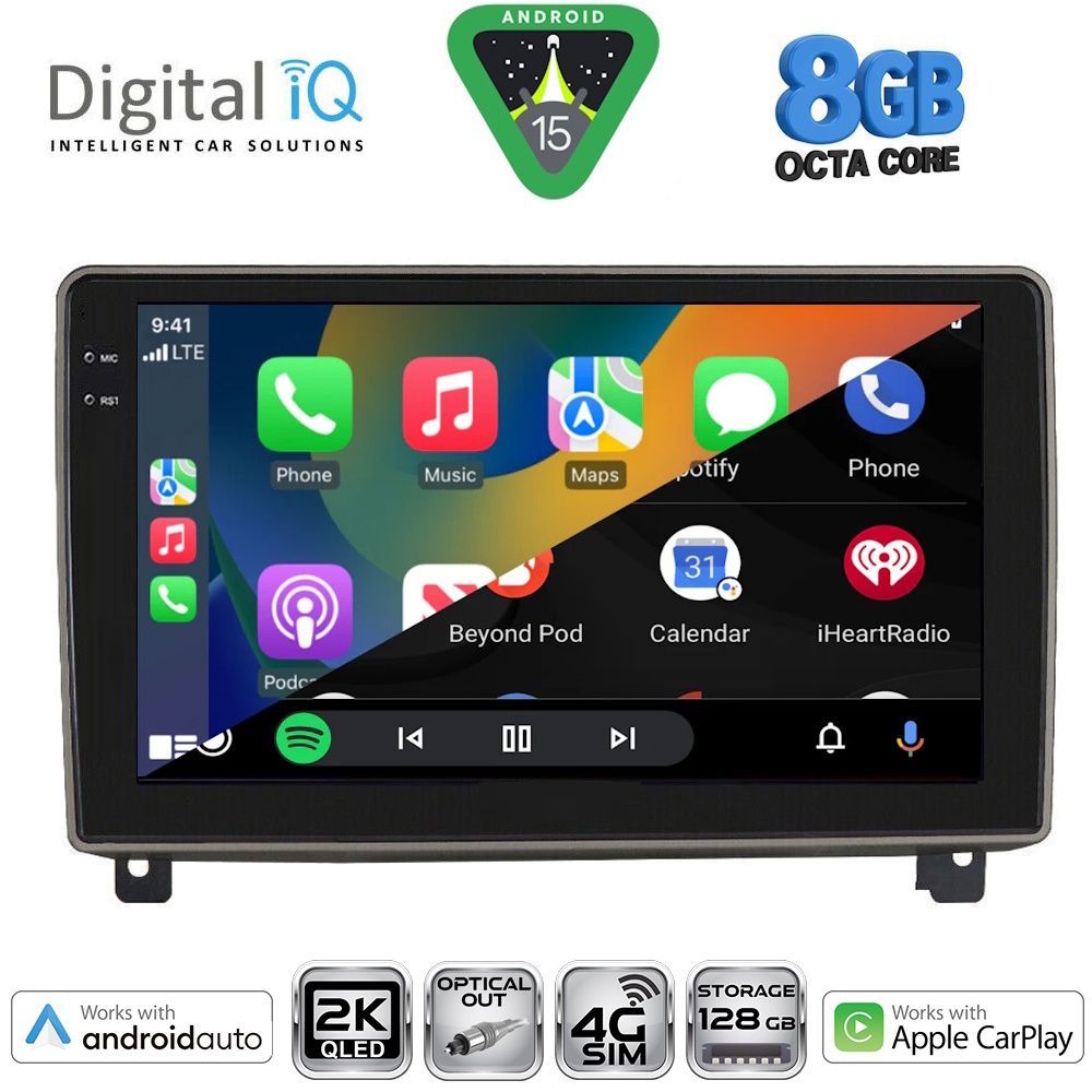DIGITAL IQ BXK 20517_CPAA (9inc) MULTIMEDIA TABLET for PEUGEOT 407 mod. 2004-2011 - DIGITAL IQ BXK 20517_CPAA