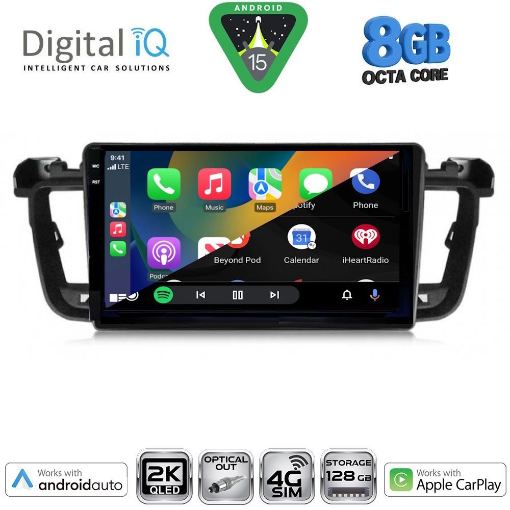 DIGITAL IQ BXK 20518_CPAA (9inc) MULTIMEDIA TABLET for PEUGEOT 508 mod. 2010-2016 - DIGITAL IQ BXK 20518_CPAA