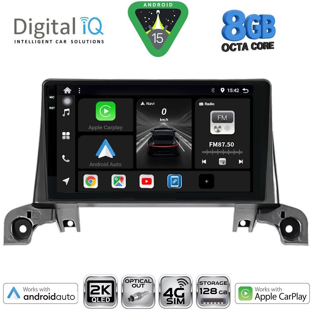 DIGITAL IQ BXK 20519_CPAA (9inc) MULTIMEDIA TABLET for PEUGEOT 3008 - 5008 mod. 2016-2024 - DIGITAL IQ BXK 20519_CPAA