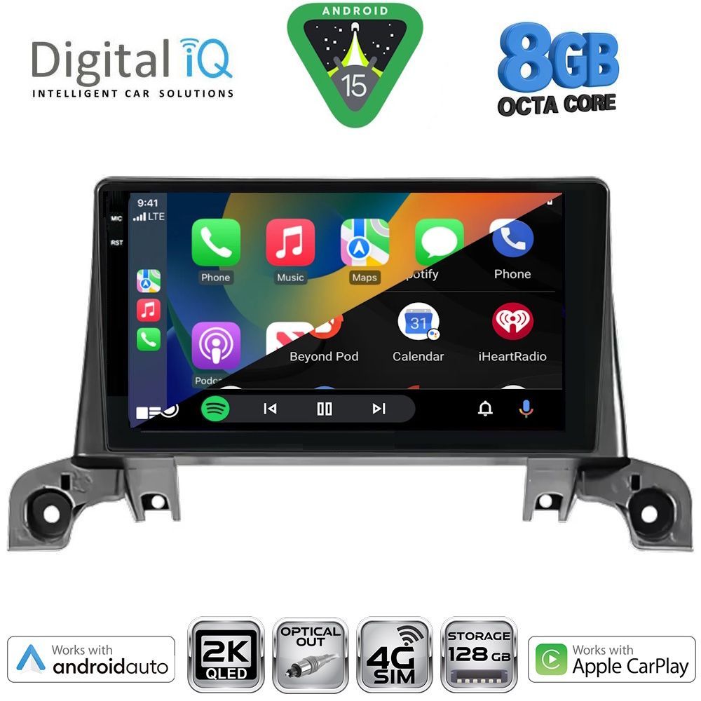 DIGITAL IQ BXK 20519_CPAA (9inc) MULTIMEDIA TABLET for PEUGEOT 3008 - 5008 mod. 2016-2024 - DIGITAL IQ BXK 20519_CPAA