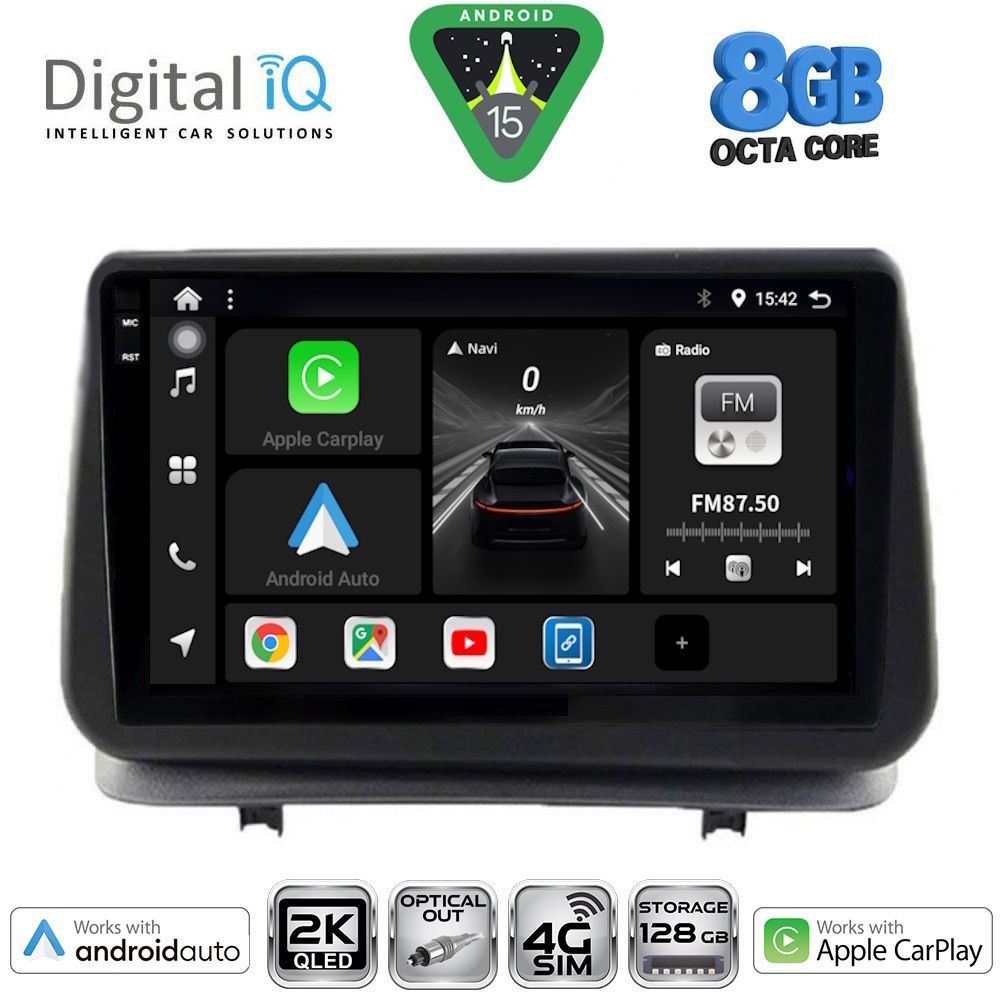 DIGITAL IQ BXK 20543_CPAA (9inc) MULTIMEDIA TABLET for RENAULT CLIO mod. 2005-2011 - DIGITAL IQ BXK 20543_CPAA