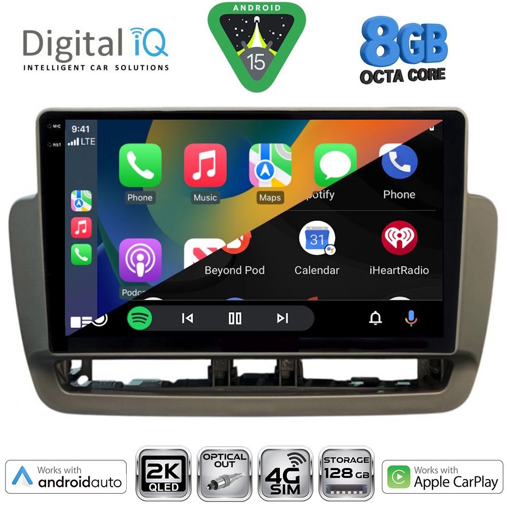 DIGITAL IQ BXK 20572_CPAA (9inc) MULTIMEDIA TABLET for SEAT IBIZA mod. 2012-2015 - DIGITAL IQ BXK 20572_CPAA