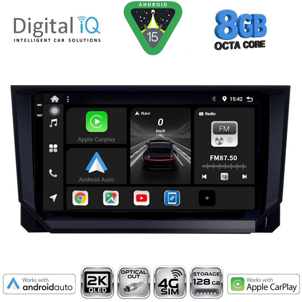 DIGITAL IQ BXK 20573_CPAA (9inc) MULTIMEDIA TABLET for SEAT ARONA - IBIZA mod. 2018-2026 - DIGITAL IQ BXK 20573_CPAA