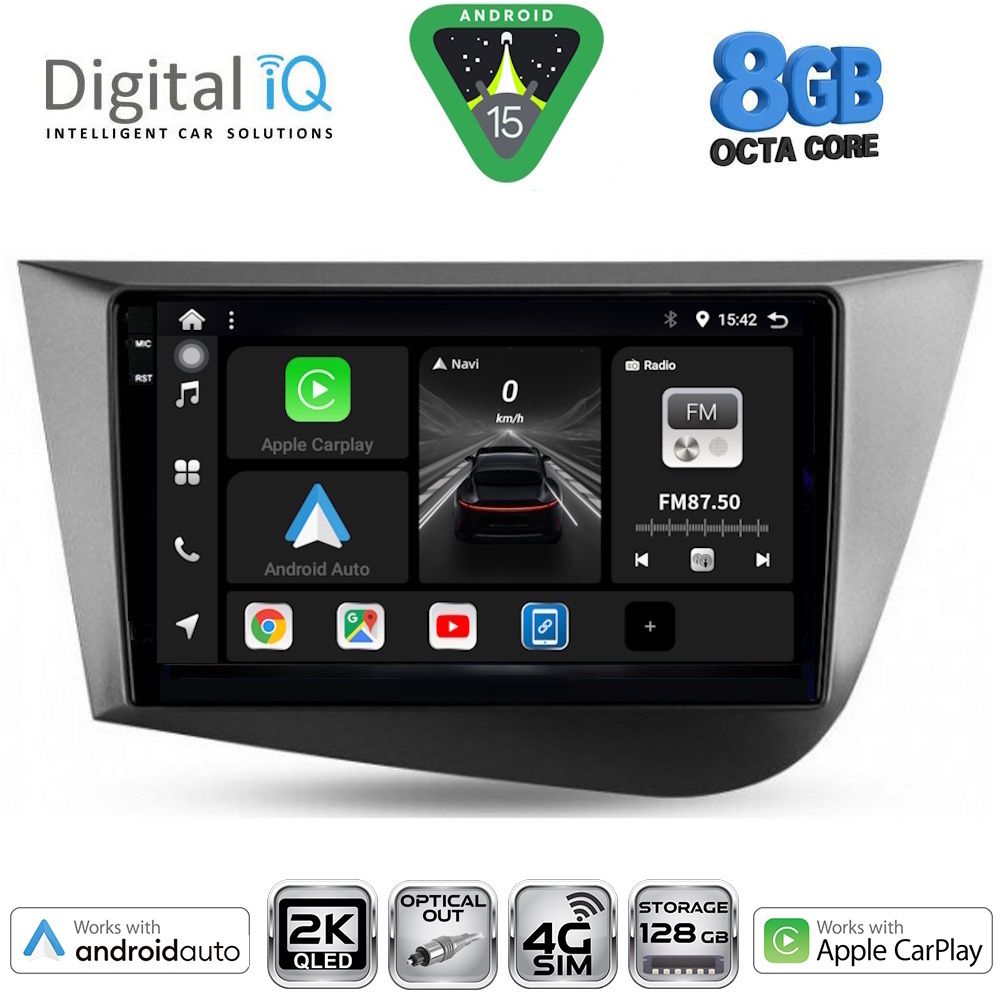 DIGITAL IQ BXK 20574_CPAA (9inc) MULTIMEDIA TABLET for SEAT LEON mod. 2005-2012 - DIGITAL IQ BXK 20574_CPAA