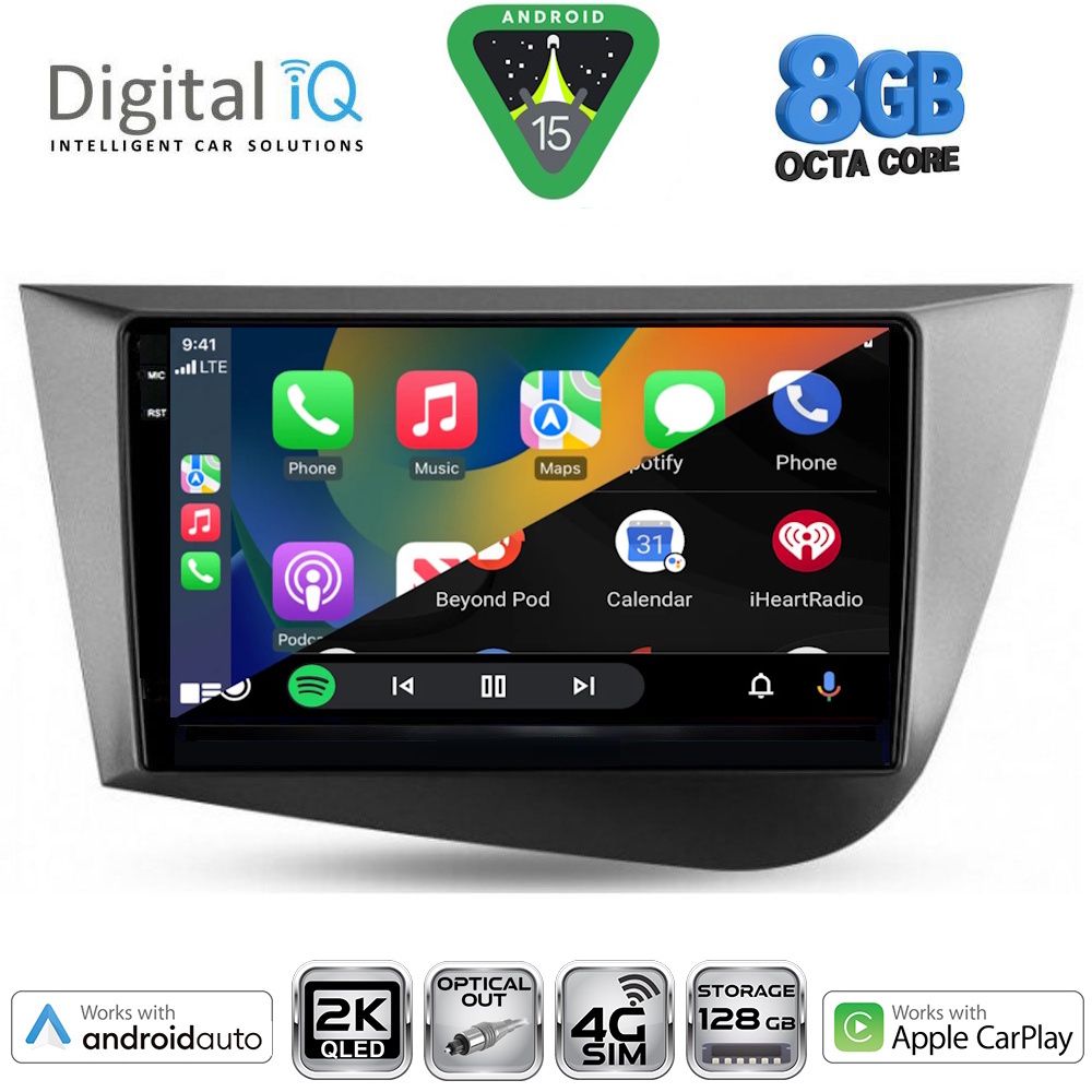 DIGITAL IQ BXK 20574_CPAA (9inc) MULTIMEDIA TABLET for SEAT LEON mod. 2005-2012 - DIGITAL IQ BXK 20574_CPAA