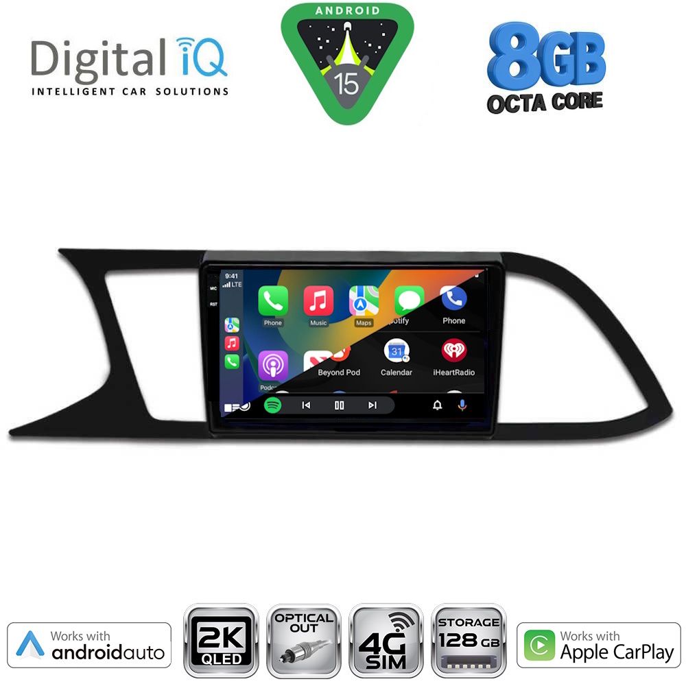 DIGITAL IQ BXK 20575_CPAA (9inc) MULTIMEDIA TABLET for SEAT LEON mod. 2012-2021 - DIGITAL IQ BXK 20575_CPAA