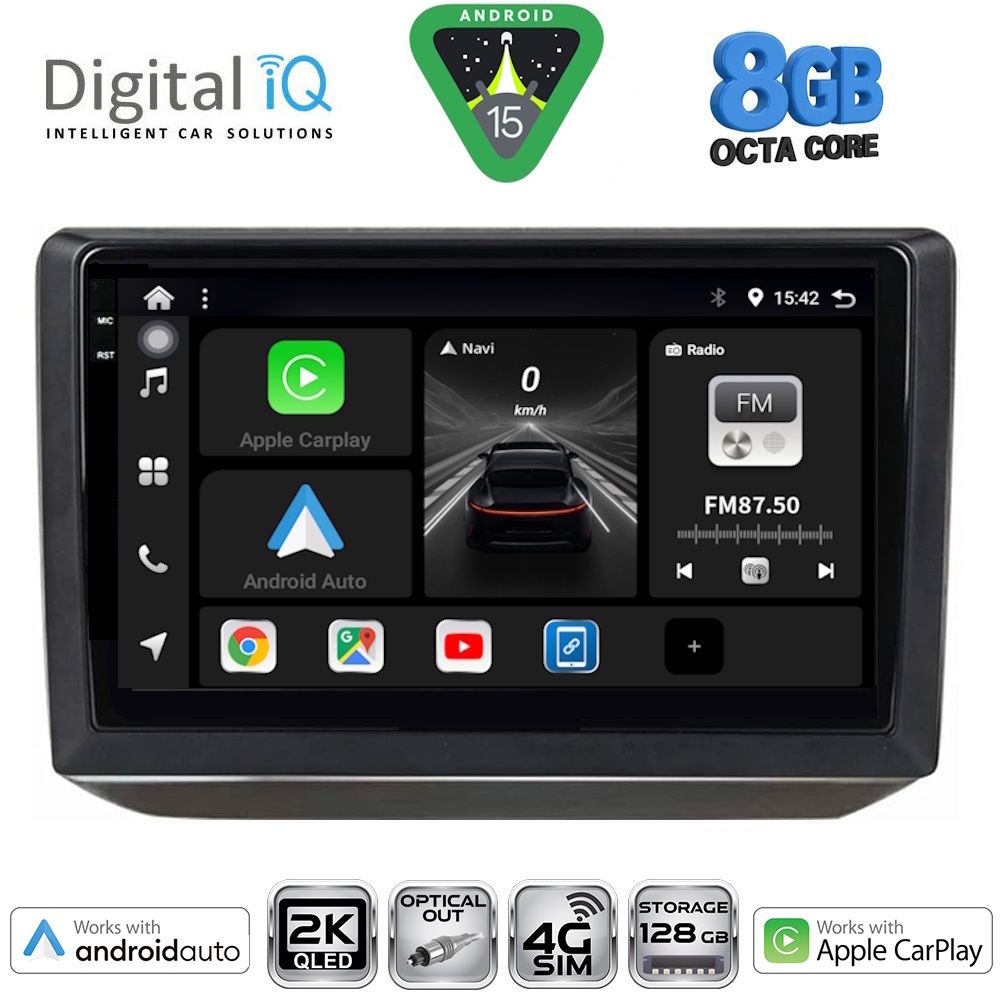 DIGITAL IQ BXK 20581_CPAA (10inc) MULTIMEDIA TABLET for SKODA FABIA mod. 2008-2014 - DIGITAL IQ BXK 20581_CPAA