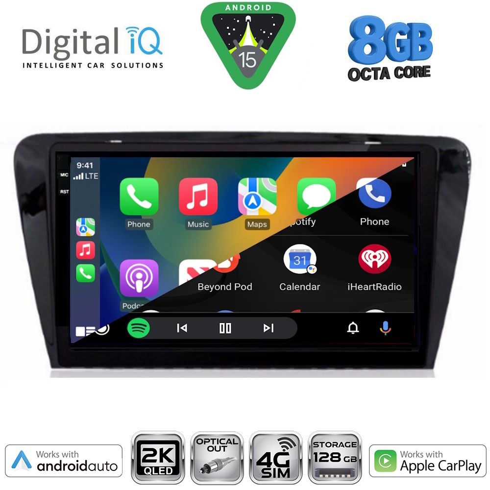 DIGITAL IQ BXK 20597_CPAA (10inc) MULTIMEDIA TABLET for SKODA OCTAVIA 7 mod. 2013-2021 - DIGITAL IQ BXK 20597_CPAA