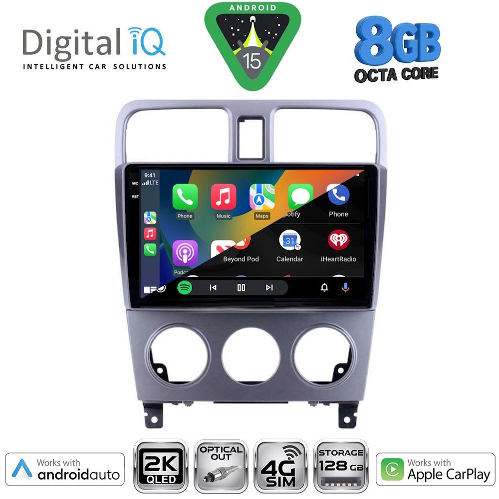 DIGITAL IQ BXK 20661_CPAA (9inc) MULTIMEDIA TABLET for SUBARU FORESTER  mod. 2002-2008 - DIGITAL IQ BXK 20661_CPAA