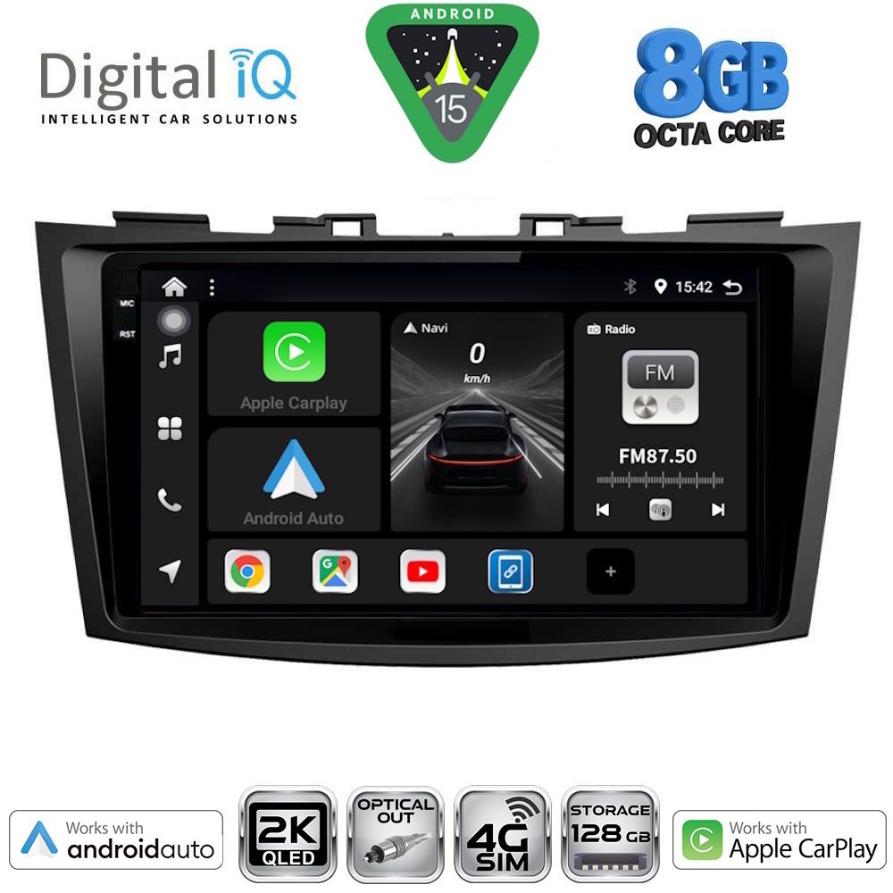 DIGITAL IQ BXK 20685_CPAA (9inc) MULTIMEDIA TABLET for SUZUKI SWIFT mod. 2011-2016 - DIGITAL IQ BXK 20685_CPAA