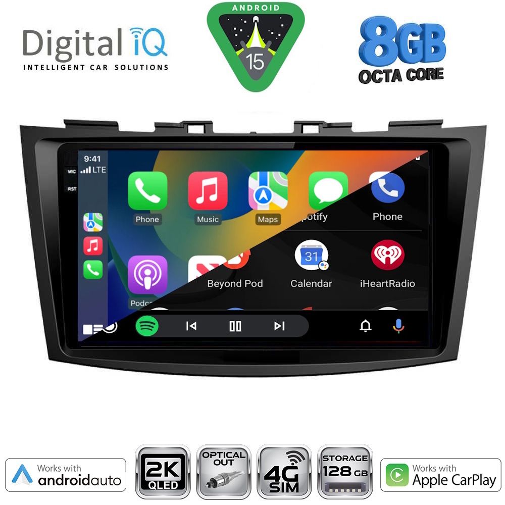 DIGITAL IQ BXK 20685_CPAA (9inc) MULTIMEDIA TABLET for SUZUKI SWIFT mod. 2011-2016 - DIGITAL IQ BXK 20685_CPAA