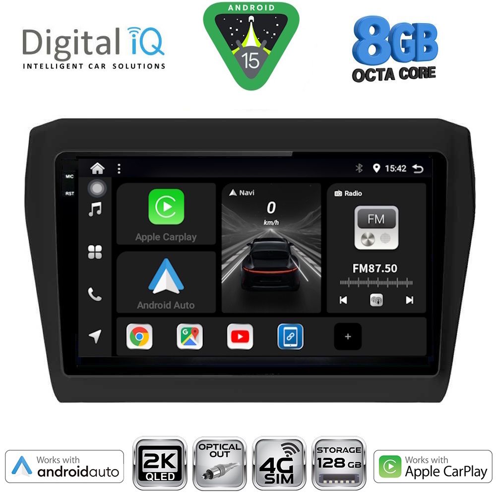 DIGITAL IQ BXK 20686_CPAA (9inc) MULTIMEDIA TABLET for SUZUKI SWIFT mod. 2017-2026 - DIGITAL IQ BXK 20686_CPAA