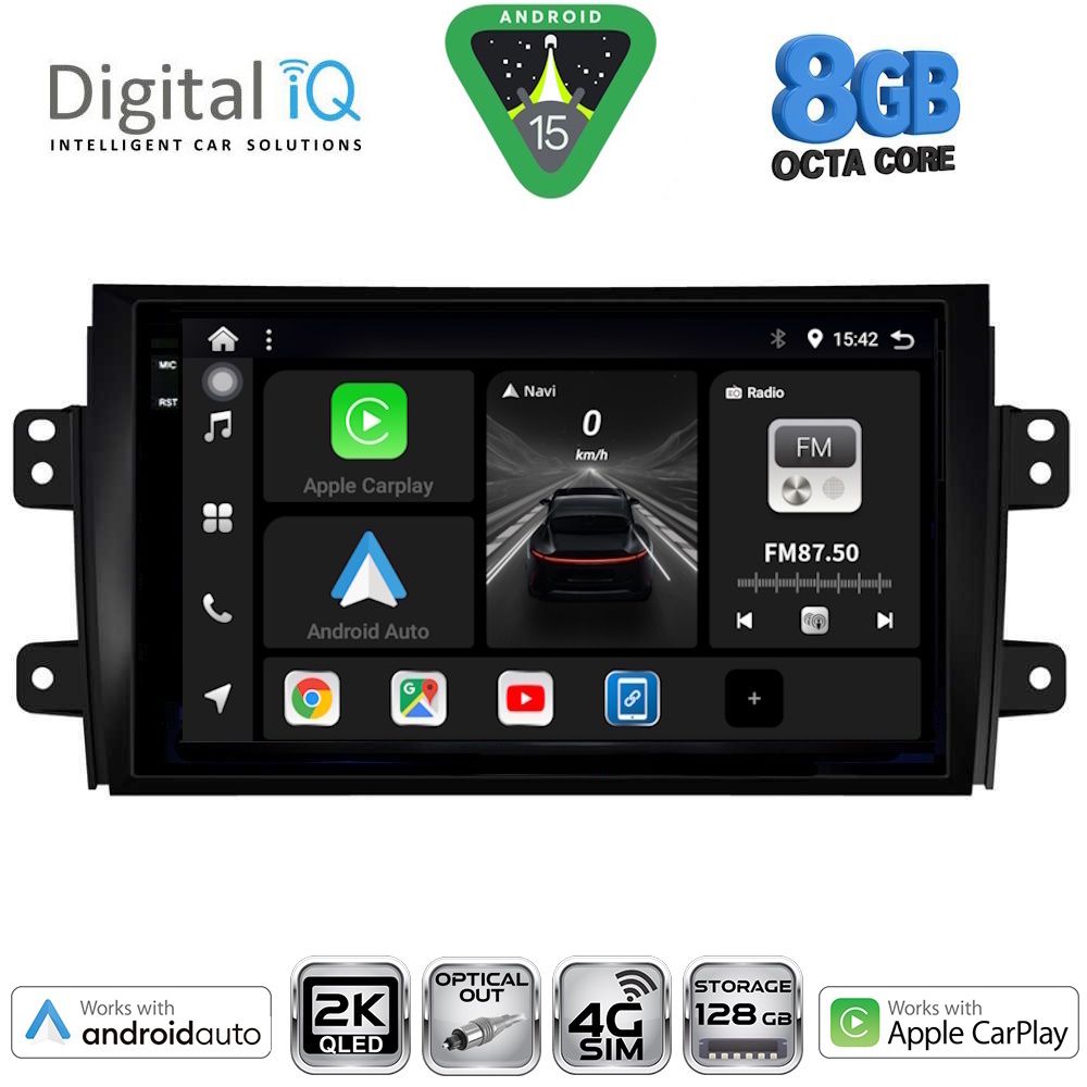 DIGITAL IQ BXK 20688_CPAA (9inc) MULTIMEDIA TABLET for FIAT SEDICI – SUZUKI SX4 mod. 2005-2013 - DIGITAL IQ BXK 20688_CPAA