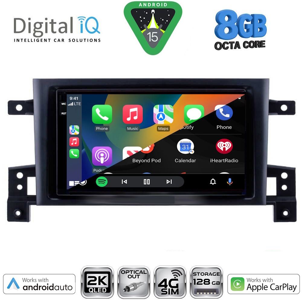 DIGITAL IQ BXK 20696_CPAA (9inc) MULTIMEDIA TABLET for SUZUKI GRAND VITARA mod. 2005-2015 - DIGITAL IQ BXK 20696_CPAA