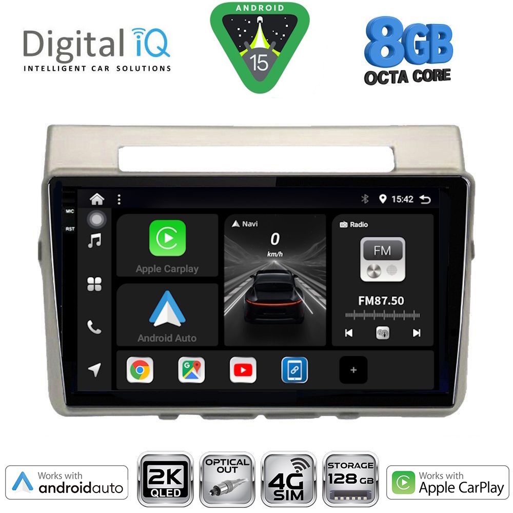 DIGITAL IQ BXK 20711B_CPAA (9inc) MULTIMEDIA TABLET for TOYOTA COROLLA VERSO mod. 2004-2009 - DIGITAL IQ BXK 20711_CPAA