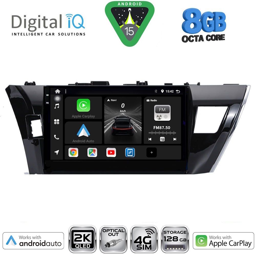 DIGITAL IQ BXK 20714_CPAA (10inc) MULTIMEDIA TABLET for TOYOTA COROLLA mod. 2013-2016 - DIGITAL IQ BXK 20714_CPAA