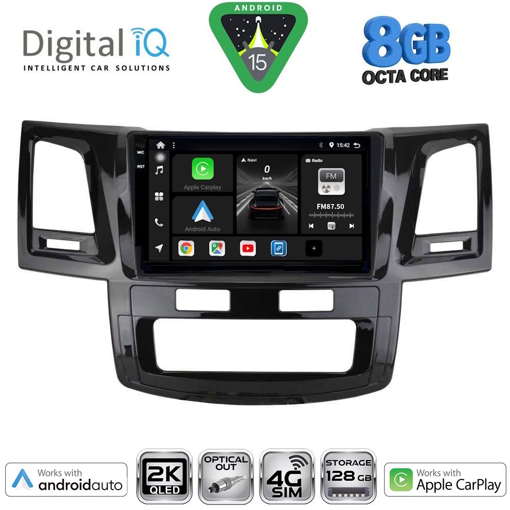 DIGITAL IQ BXK 20720_CPAA (9inc) MULTIMEDIA TABLET for TOYOTA HILUX mod. 2005-2016 - DIGITAL IQ BXK 20720_CPAA