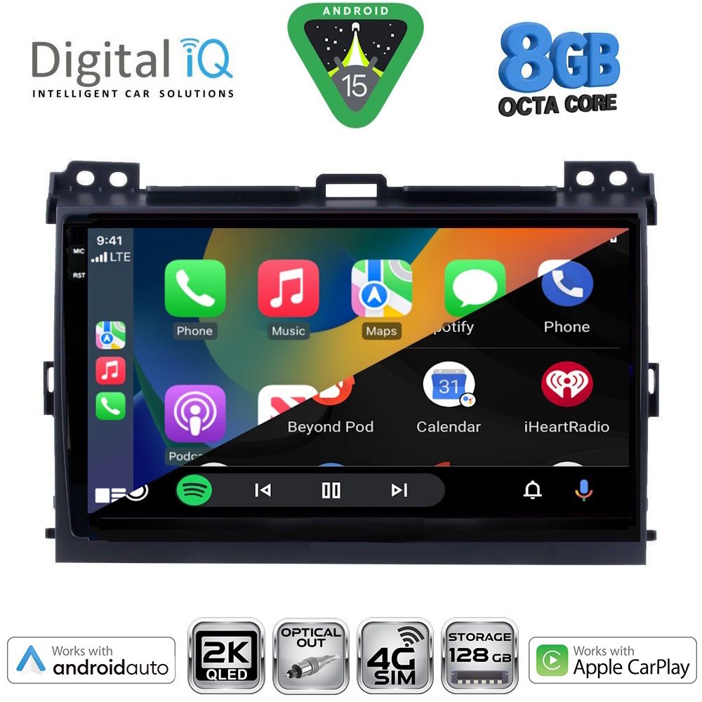 DIGITAL IQ BXK 20723_CPAA (9inc) MULTIMEDIA TABLET for TOYOTA LANDCRUISER mod. 2002-2008 - DIGITAL IQ BXK 20723_CPAA