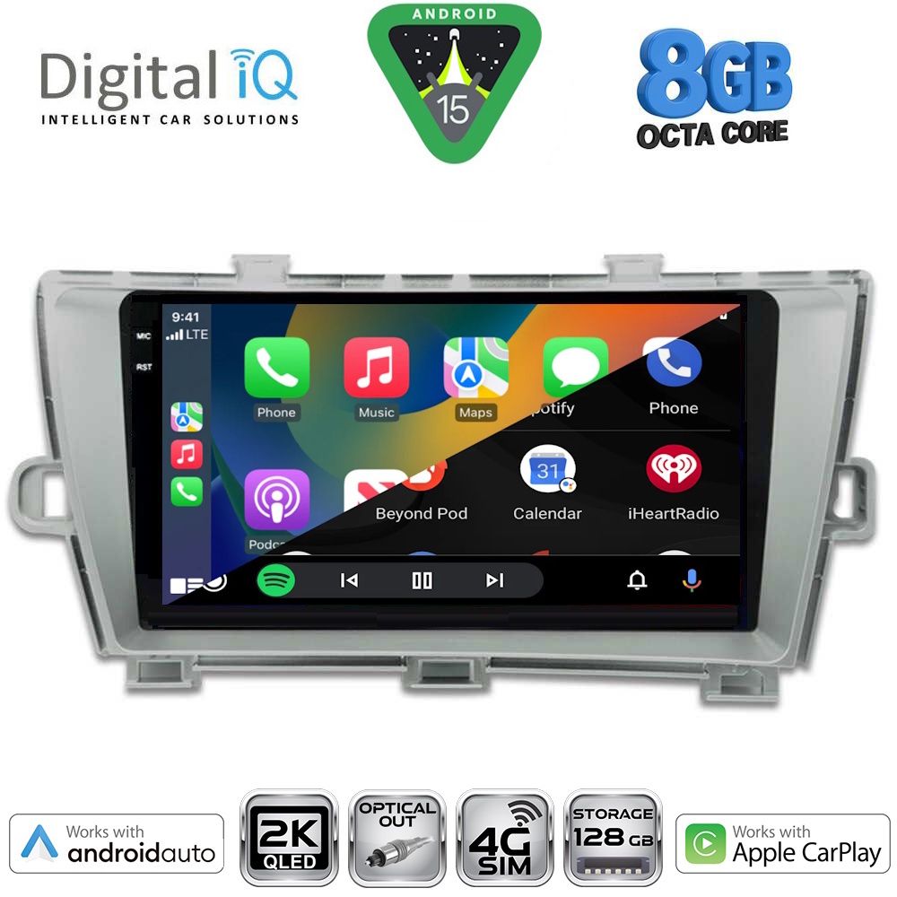 DIGITAL IQ BXK 20726_CPAA (9inc) MULTIMEDIA TABLET for TOYOTA PRIUS mod. 2009-2015 - DIGITAL IQ BXK 20726_CPAA