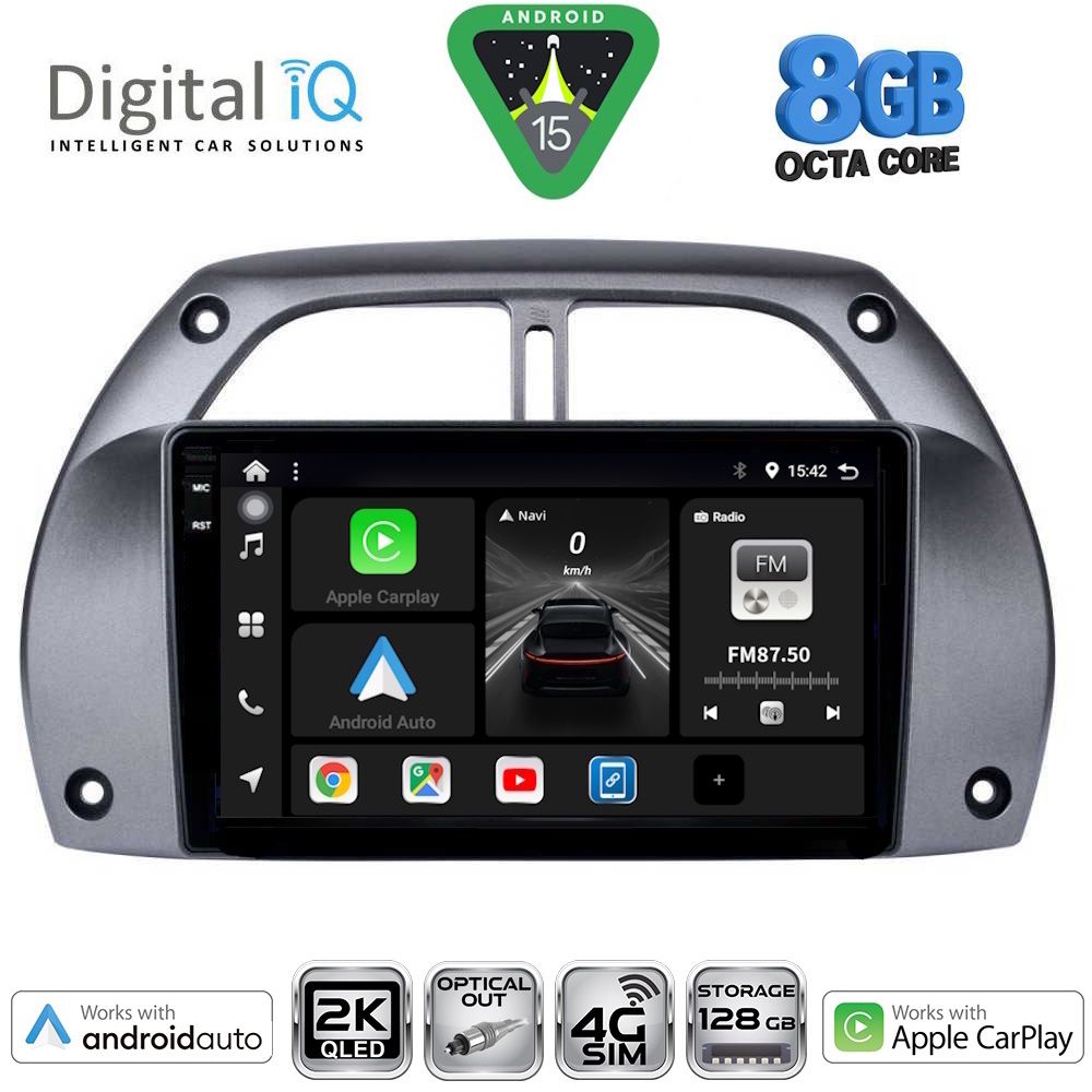 DIGITAL IQ BXK 20730_CPAA A/C (9inc) MULTIMEDIA TABLET for TOYOTA RAV 4 mod. 2000-2006 - DIGITAL IQ BXK 20730_CPAA