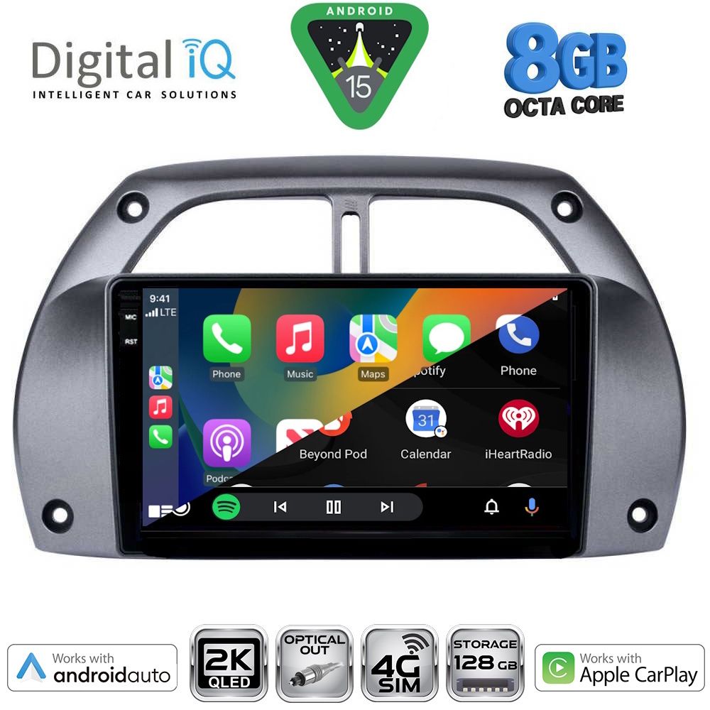 DIGITAL IQ BXK 20730_CPAA A/C (9inc) MULTIMEDIA TABLET for TOYOTA RAV 4 mod. 2000-2006 - DIGITAL IQ BXK 20730_CPAA