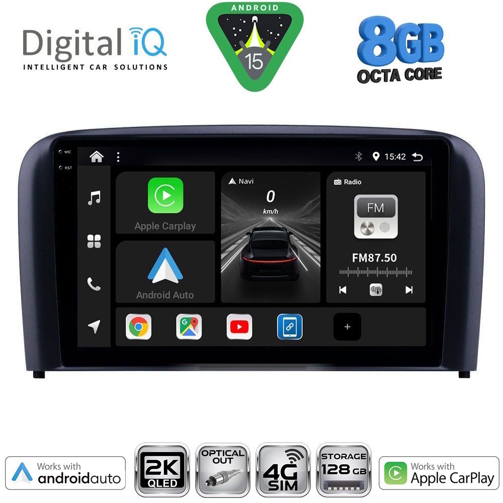 DIGITAL IQ BXK 20786_CPAA (9inc) MULTIMEDIA TABLET for VOLVO S80 mod. 1998-2006 - DIGITAL IQ BXK 20786_CPAA