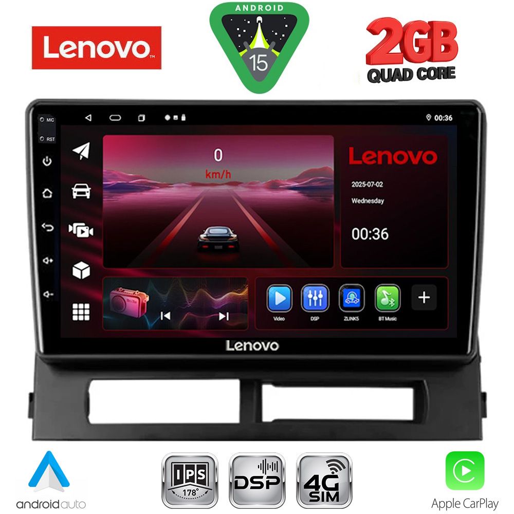 LENOVO LVF 5728DASH_CPA (9inc) MULTIMEDIA TABLET for TOYOTA PRIUS mod. 2003-2009 (Supports Original Clima-HYBRID) - LENOVO LVF 5728DASH_CPA