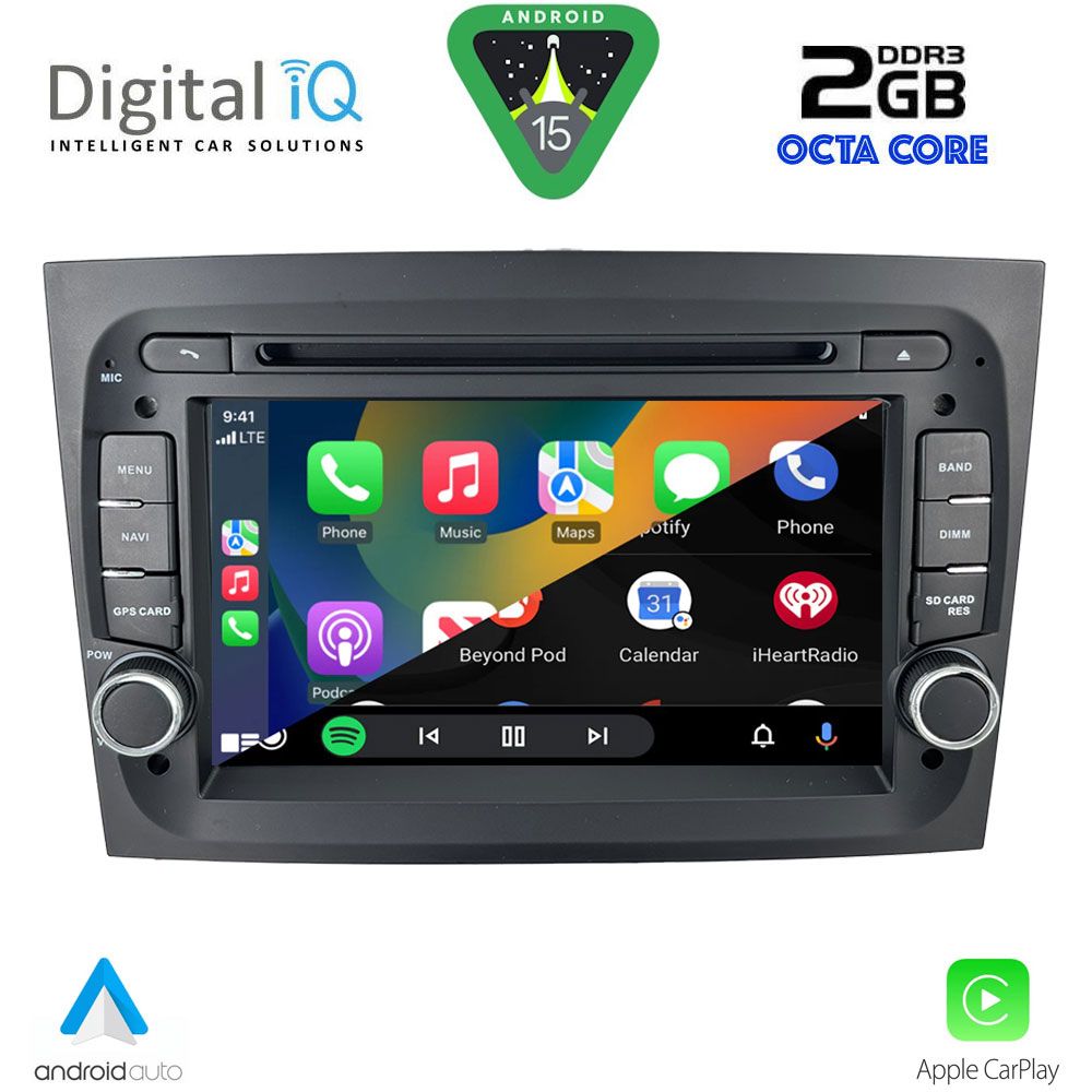 DIGITAL IQ BLF 338_CPA (7" DECK) MULTIMEDIA SYSTEM for FIAT DOBLO mod. 2015-2022 - DIGITAL IQ BLF 338_CPA