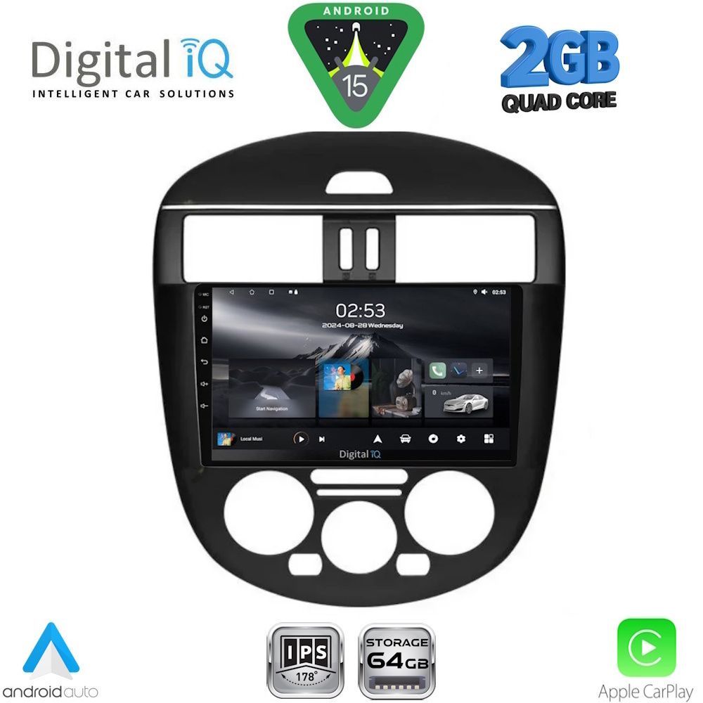 DIGITAL IQ RSD 1465AC_CPA (9inc) MULTIMEDIA TABLET for NISSAN TIIDA mod. 2013-2023 with A/C - DIGITAL IQ RSD 1465_CPA-1