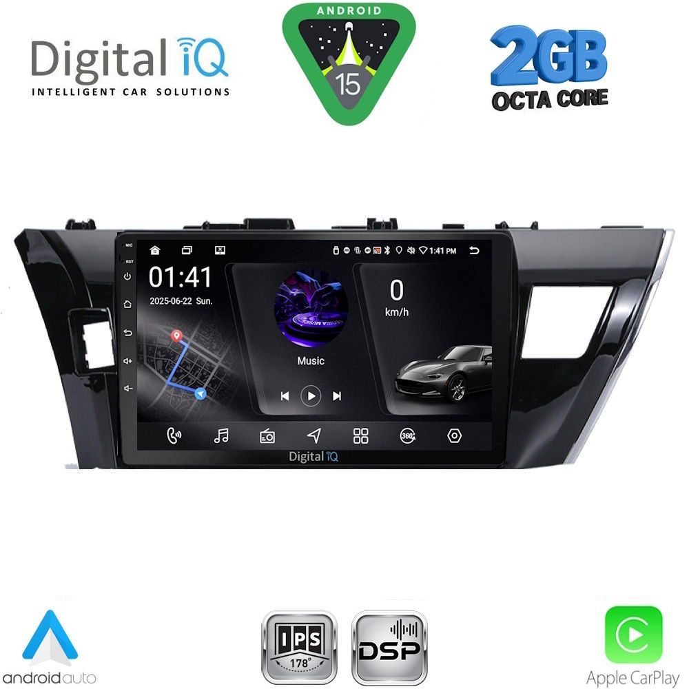 DIGITAL IQ RSF 4714SM_CPA (10inc) MULTIMEDIA TABLET for TOYOTA COROLLA mod. 2013-2016 - DIGITAL IQ RSF 4714SM_CPA