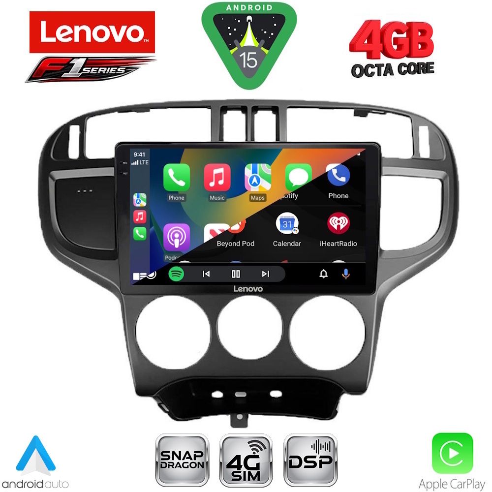 LENOVO SSQ 9240_CPA (9inc) MULTIMEDIA TABLET for HYUNDAI MATRIX mod. 2001-2010 - LENOVO SSQ 9240_CPA