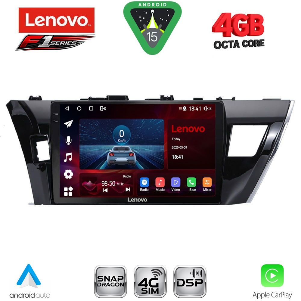 LENOVO SSQ 9714SM_CPA (10inc) MULTIMEDIA TABLET for TOYOTA COROLLA mod. 2013-2016 - LENOVO SSQ 9714SM_CPA