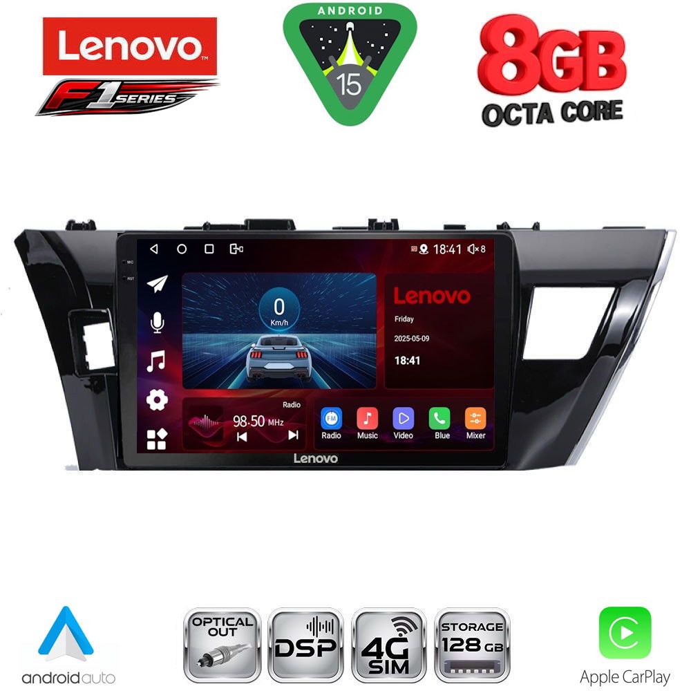 LENOVO SSR 10714SM_CPA (10inc) MULTIMEDIA TABLET for TOYOTA COROLLA mod. 2013-2016 - LENOVO SSR 10714SM_CPA