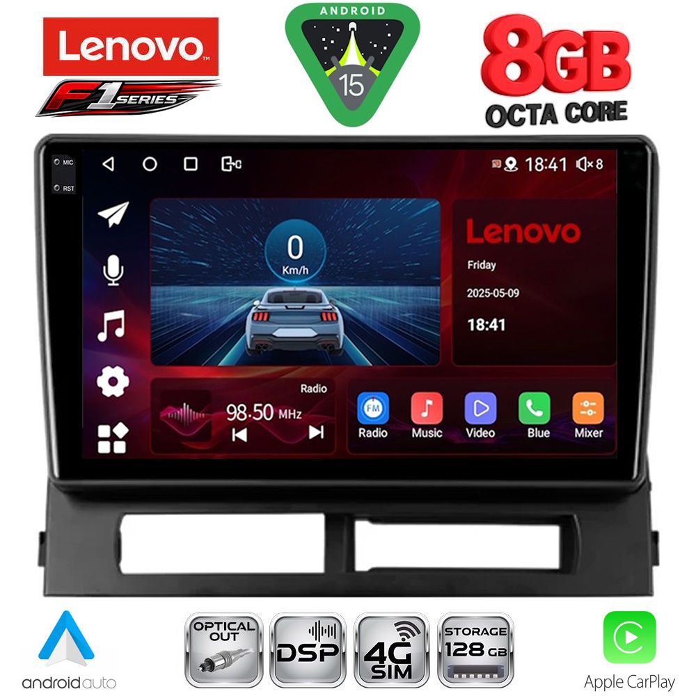 LENOVO SSR 10728DASH_CPA (9inc) MULTIMEDIA TABLET for TOYOTA PRIUS mod. 2003-2009 (Supports Original Clima-HYBRID) - LENOVO SSR 10728DASH_CPA